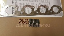 Ford 1.4 1.6 8v CVH exhaust manifold gasket (Round) + Stud & Nut set