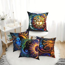 3D Night Sun Moon Cushion
