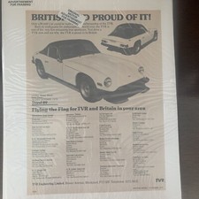 TVR Original Advert Rare Vintage M Series Dealer Guide