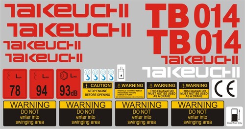 Takeuchi 014 mini digger - 014,
