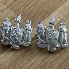 Obsolete Pair Of Southend On Sea Police Collar Badges Rare