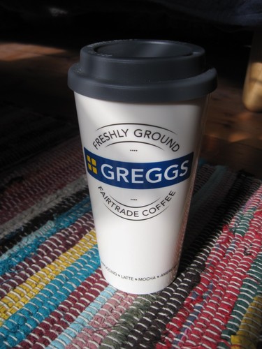 Greggs coffee cup mug