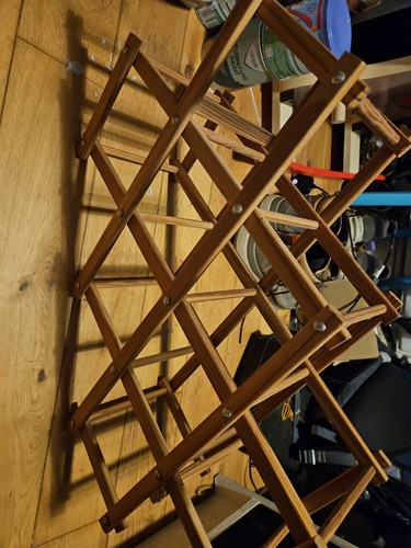Foldable wooden wine bottle - foldable,