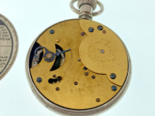 Antique Ingersoll Yankee Pocket Watch Mechanical Movement 20217572 Parts Repair