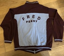 Vintage Fred Perry Wool Jumper Full Zip size L