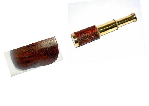 Brass nautical telescope - brass,