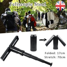 Portable Folding Stool Walking Stick Seat Telescopic Stool Seat Camping Stools