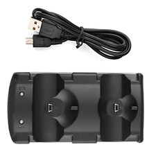 2 In 1 Dual Charging Station Charger For PS3 Move /Playstation 3 Controller Kit