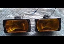 GENUINE CIBIE IODE 95 CHROME AMBER Front Fog Spot Driving Auxiliary Lamps PAIR 