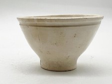 ANTIQUE OLD WHITE CERAMIC POTTERY JELLY MOULD MOLD