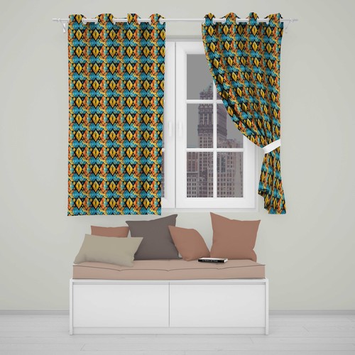 Blackout eyelet curtains - blackout,