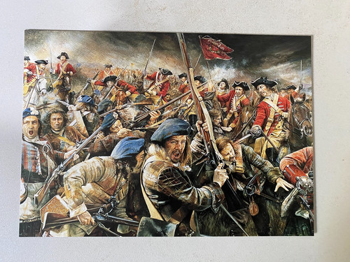 Scottish military art - art, postcard