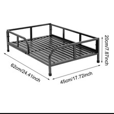 Wired Metal Dog Bed/ Cat Black