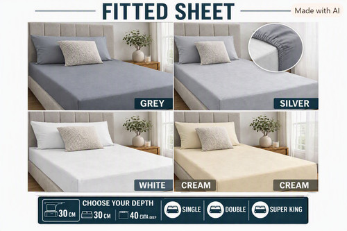 Polycotton fitted sheet for - polycotton,