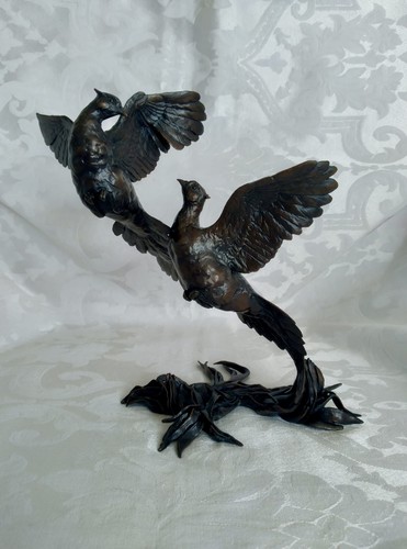 Bronze pheasants dawn - bronze,