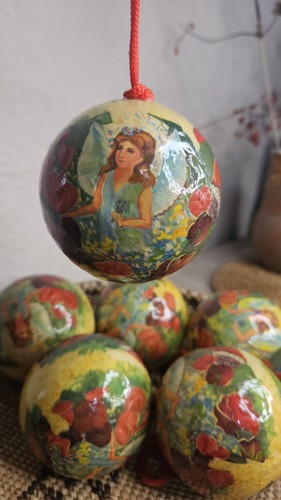Vintage paper mache - paper, christmas