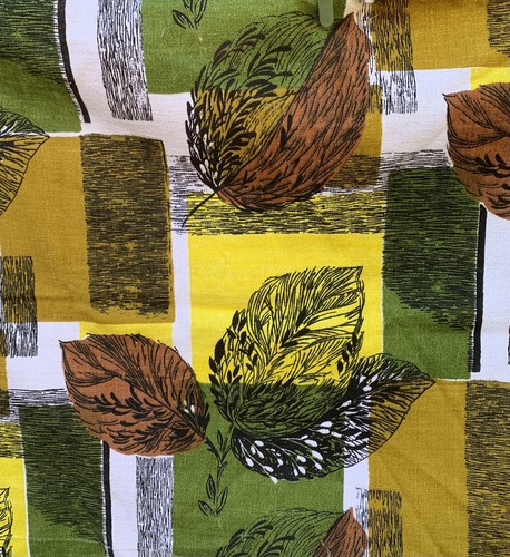 Midcentury retro leaf - leaf, yellow