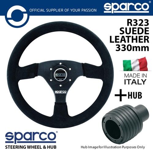 Sparco r323 suede steering - sparco,