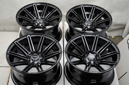 15x8 full black wheels rims - wheels, 4