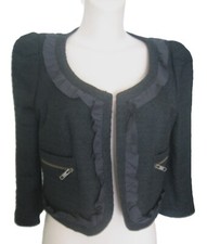 Ladies 90s Look Black  Boucle