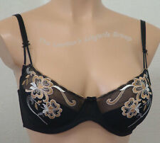 Lepel 85200 Peony, Underwired, Emboidery Lace, Half-Padded, Plunge Bra,