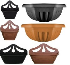 Plastic fence wall pot basket - fence,