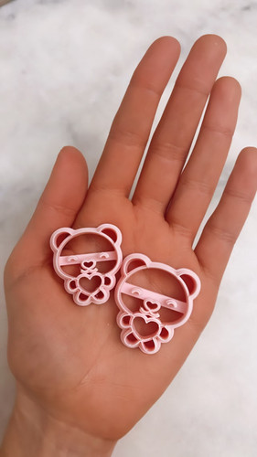 Teddy bear polymer clay cutter - bear,