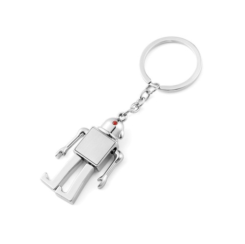 Cyebot silver robot keyring - cyebot,