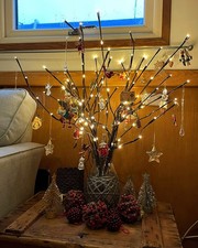 2x LED Twig Branch Lights Warm