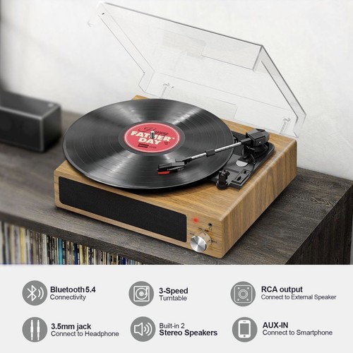 Fydee vinyl record player - record,