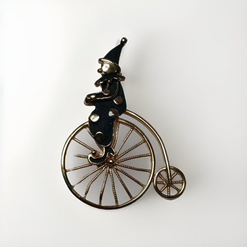 Vintage penny farthing - penny, clown
