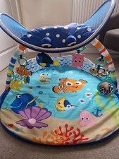 Bright Starts Disney Baby Finding Nemo Mr. Ray Ocean Lights Baby Gym - Used