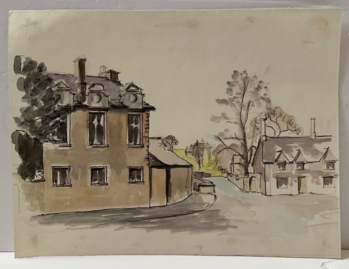 Vintage watercolour painting - vintage,