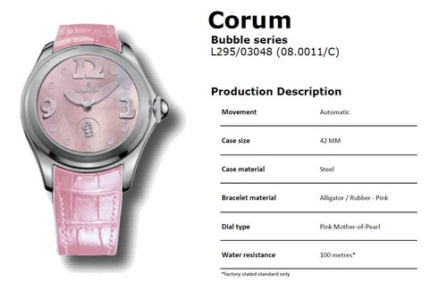 Corum bubble special edition - bubble,