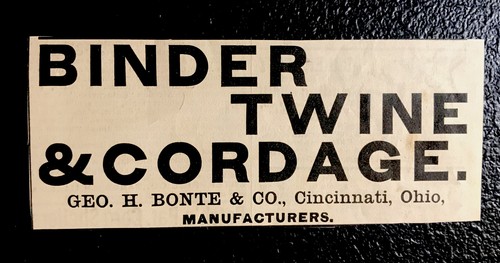1886 geo bonte - &, binder