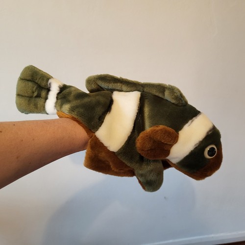 Hand puppet fish soft - hand, fish,