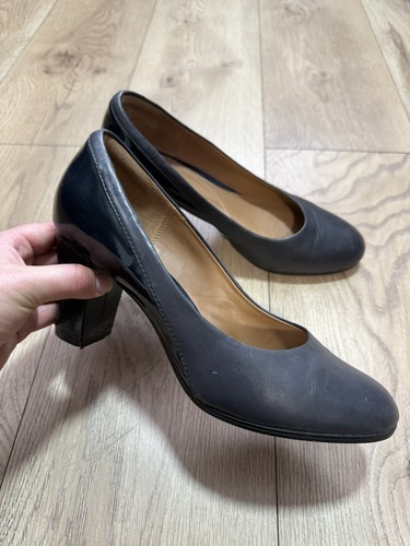 Clark navy blue leather - navy,