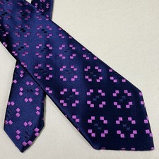 Charvet Tie Purple Geometric