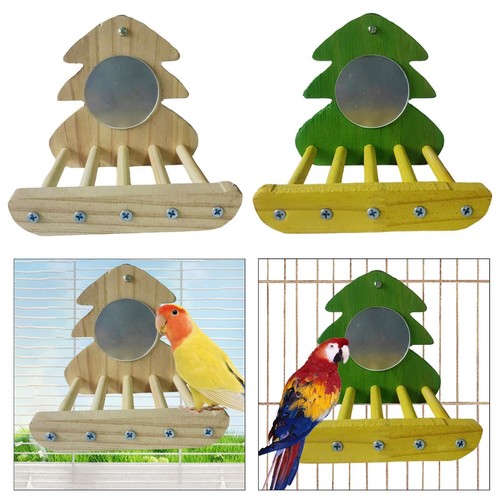Birds mirror stand - mirror, perch