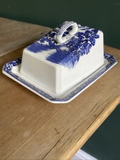 Antique large blue and white