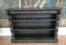 Bookcase country oak - bookcase, carved