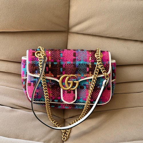 Gucci small marmont flap - gg,
