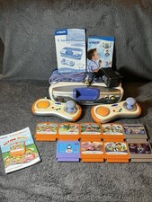VTECH V Smile Motion Console Bundle Charger 9 Games Manual 2 Controllers Tested