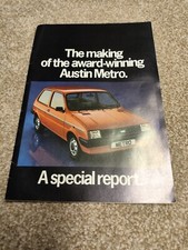 Austin Metro 'The Making Of - A Special Report' 1981 UK Market Sales Brochure