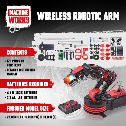 Machine works robotic arm - machine,