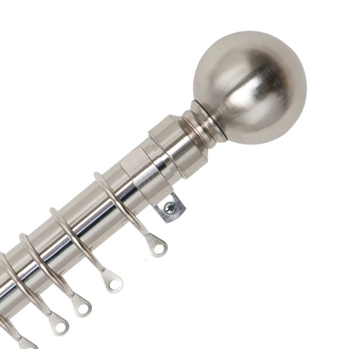 Metal curtain poles - pole, track