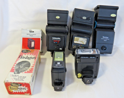 Job lot flashes inc - lot, vivitar
