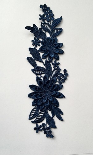 Floral motif lace applique - motif,