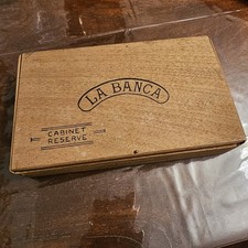 Empty wooden cigar box  "La