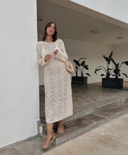 Spell Helena Crochet Lace Midi